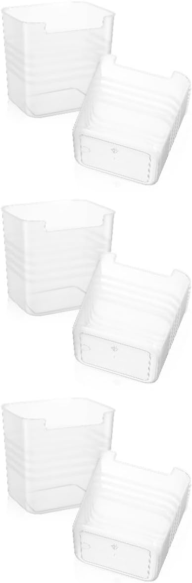 GLEAVI 6pcs Refrigerator Organizer Bins Versatile Storage for Vegetables Fruits and Drinks for Kitchen Pantry and Cabinet Organization