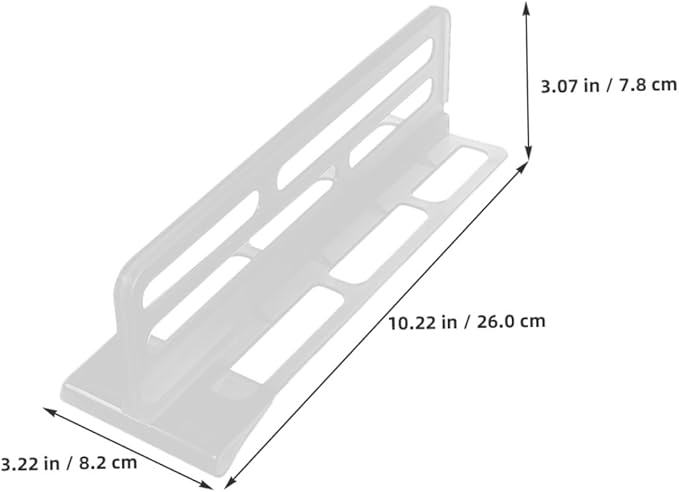 6pcs Adjustable Refrigerator Compartment Divider Set, Sturdy Plastic Fridge Organizer Partition Pads for Kitchen Storage and Daily Use Fridge Separation