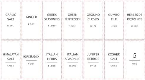 Talented Kitchen Spice Labels for Jars - 140-Pack, 1.25 x 2.5 in, Gold Matte Vinyl - Water-Resistant & Easy Peel & Stick - Kitchen & Pantry Organization - Spice Jar Labels Gold
