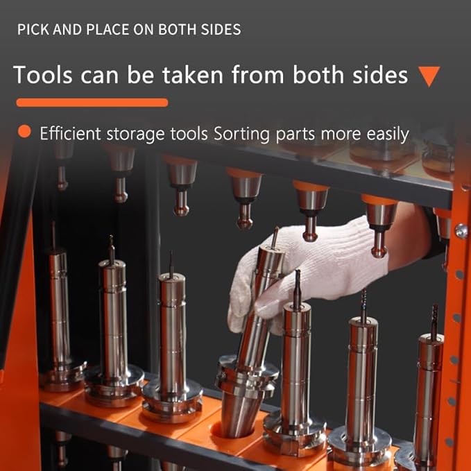 Large Capacity CNC Tool Holder Vertical Drawer Cabinet, Multi-Purpose CNC Tool Storage Cabinet, CNC Tool Storage Rack Equipment for Workers Warehouses Machining Centers
