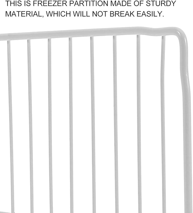 Wire Shelf Dividers Refrigerator Partition Board 28x18cm Metal Freezer Compartment Organizer Cooler Divider for Fridge Storage and Kitchen Organization