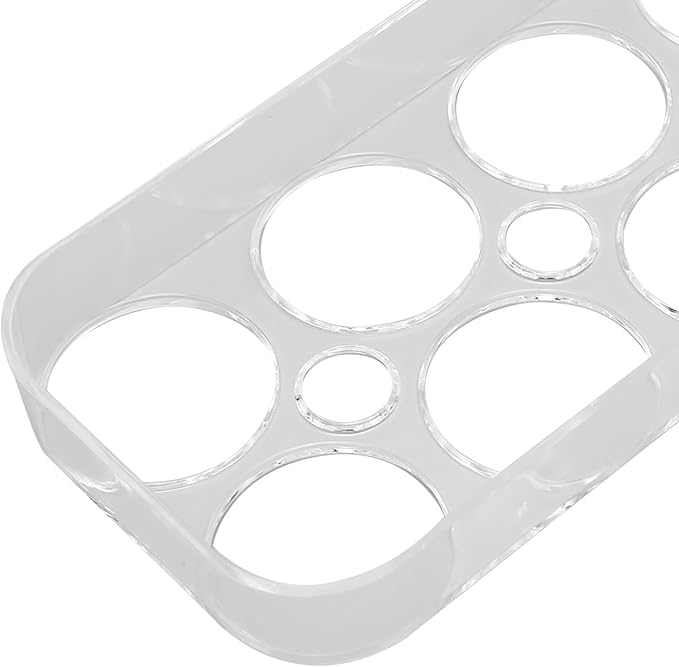 2PCS 8 Grids Egg Holder for Fridge, Clear Egg Container Refrigerator Organizers and Storage Independent Slots for Kitchen Cabinet Refrigerator
