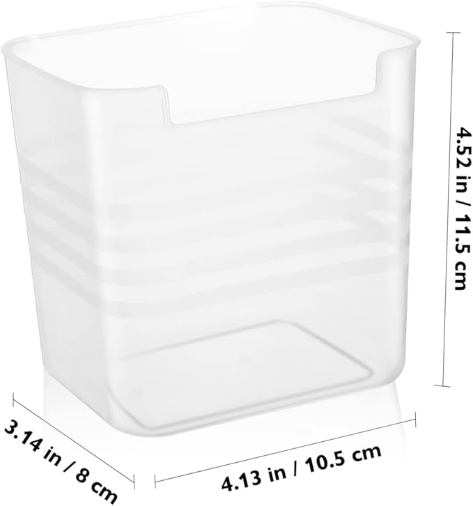 ULTECHNOVO 4pcs Refrigerator Storage Box Bins Condiment Organizer Kitchen Pantry Organizer