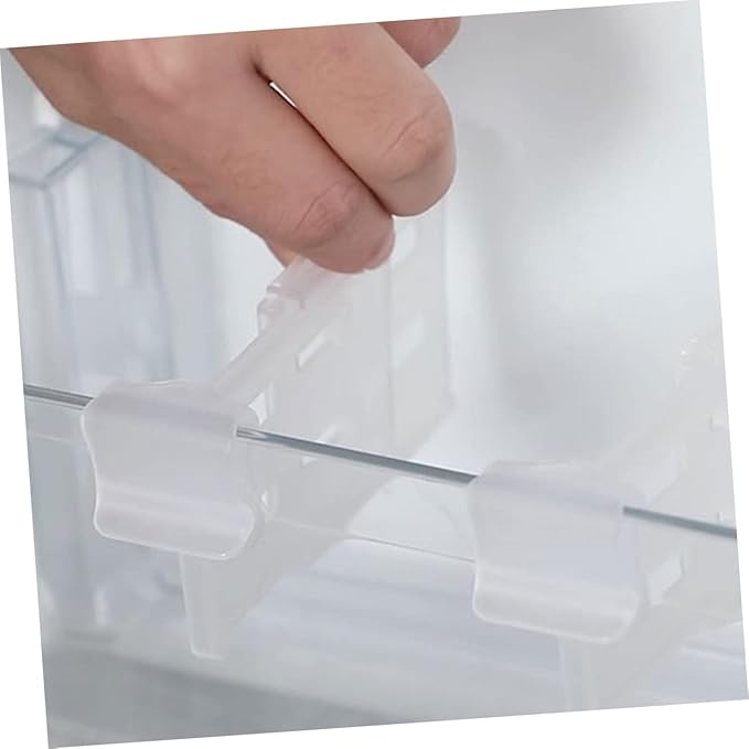 8pcs Refrigerator Side Door Dividers Fridge Organizers Telescopic Bins
