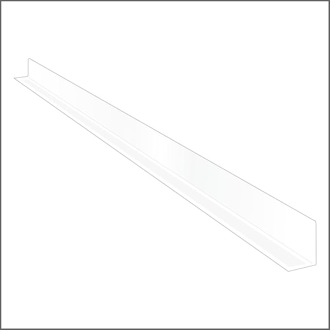 Clear Plastic Shelf Divider 1" H x 17-9/16" L with Adhesive Mount by ClipStrip