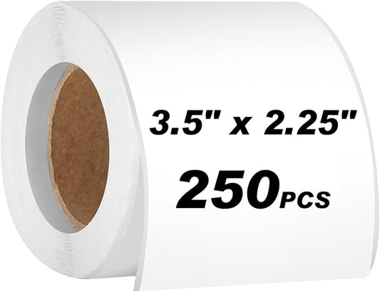 250pcs 3.5 x 2.25 Inch Blank Name Tag Stickers for Classroom, Removable Freezer Labels for Storage Bins Jars Food Containers Box Easy Peel Off Tear Resistant No Residue Moving Labels to Write On