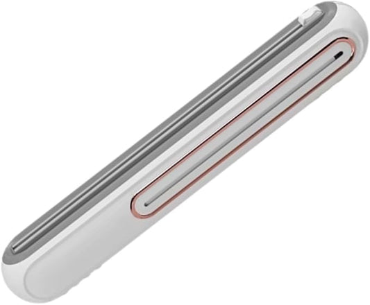 Food Plastic Wrap Dispenser with Sliding Cutter – Refillable ABS Wrap Cutter for Kitchen Use | Includes 80cm Plastic Wrap Roll | Compact, Safe & Easy to Use | Space-Saving Design in White.