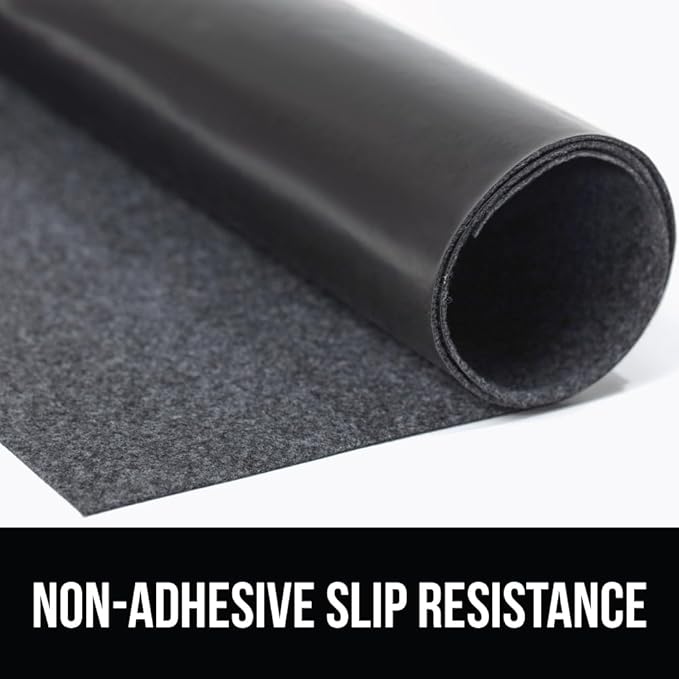 GORILLA GRIP LeakGuard Non-Adhesive Under Sink Mat for Kitchen Cabinet, Waterproof Quick Dry Shelf Liner, Durable Absorbent Felt Mats for Bathroom Sinks, Cabinets, Dresser, Easy to Trim 24x30 Charcoal