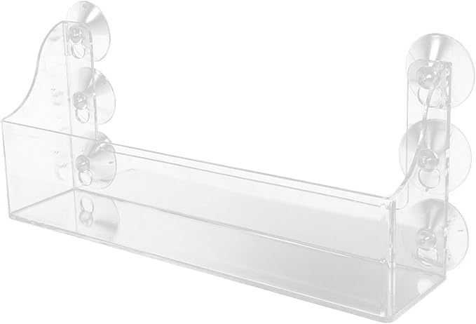 Homoyoyo Suction Cup Refrigerator Rack Organizer,Acrylic Refrigerator Storage Shelf with Suction Cups Refrigerator Can Rack for Refrigerator Can Hold Spices, Jars, and More