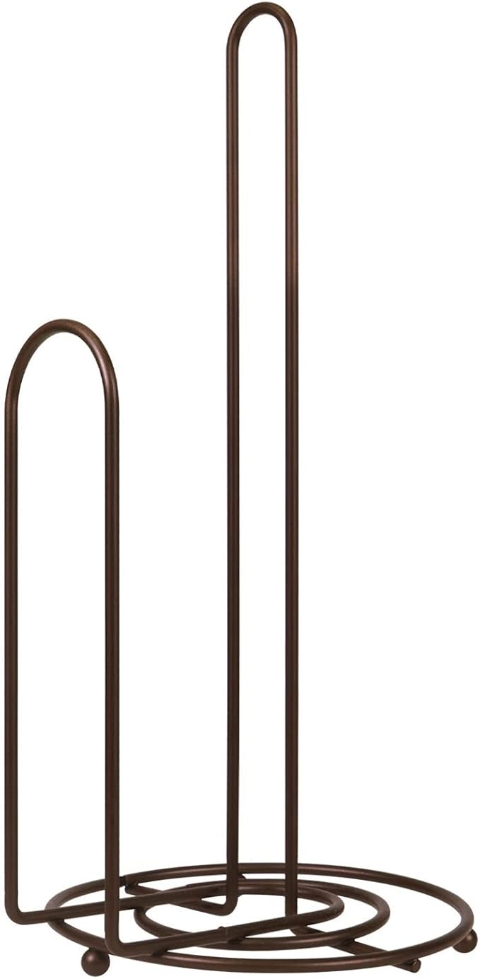 Blue Donuts Countertop Paper Towel Holder - Easy One-Handed Tear, Farmhouse Style, Bronze Finish