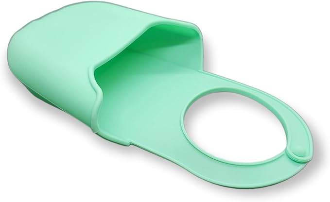 Handy Housewares Hanging Silicone Sink Caddy - for Kitchen or Bath, Hangs from Faucet, Helps Dry Sponges, Loofahs, Razors, Soap (3 Pack, Pastel Green)
