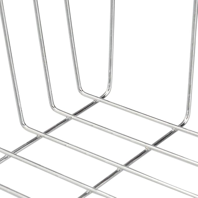 LTL Home Products More Inside Hanging Under Shelf Storage Basket, Small, Chrome