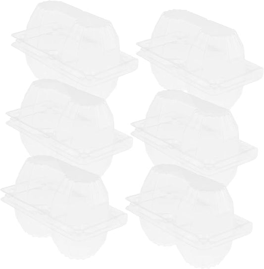 Garneck 6pcs Goose Egg Holder Egg Organizer for Refrigerator Packaging Container for Storage and Display