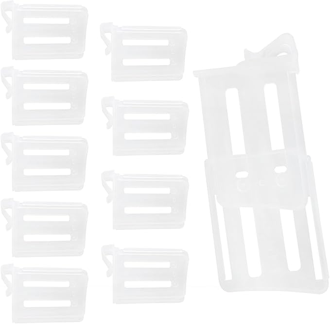 10PCS Kitchen Drawer Dividers Adjustable Fridge Drawer Plastic Storage Partition for Home Kitchens Bedrooms and Offices Transparent