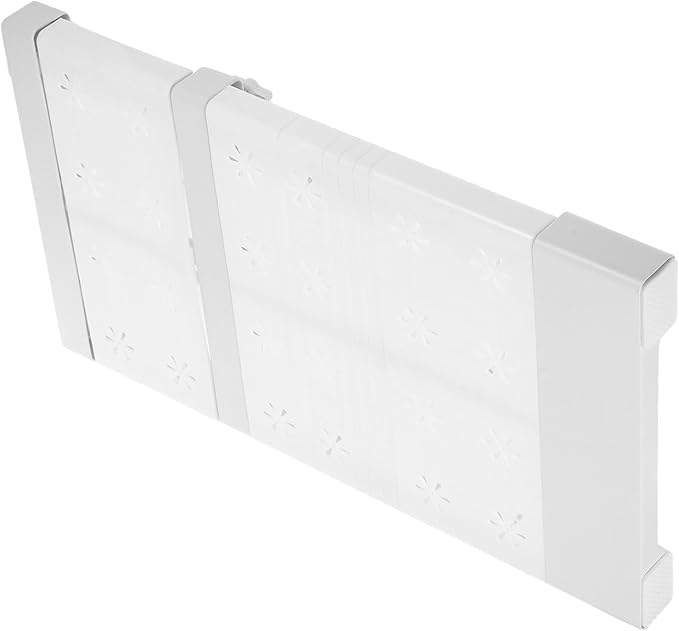 SUPVOX Expandable Closet Organizer Shelf Divider, Adjustable Telescopic Tension Rack 31-42cm Length 24cm Width, Wardrobe Storage Shelf for Clothes Cabinet, Single Piece