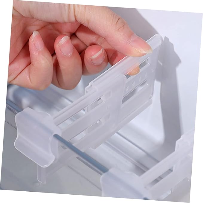 NUOBESTY 12Pcs Adjustable Refrigerator Dividers Fridge Side Door Partition for Organized Storage Easy to Install Durable and Flexible Compartment Separators for Clutter