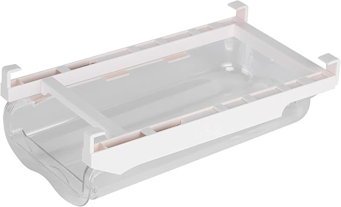 Egg Storage Container: Adjustable Pull Out Refrigerator Organizer, Durable ABS Plastic Egg Holder Holds 14 Eggs, Space Saving Fridge Drawer