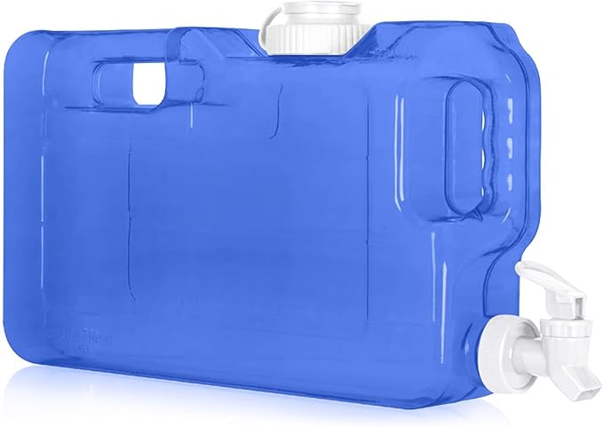 Refrigerator Water Dispenser 1.1 Gallon – Leak-Proof Slim Fridge Water Container with Spigot – BPA-Free Refillable Water Jug (Lime Green)