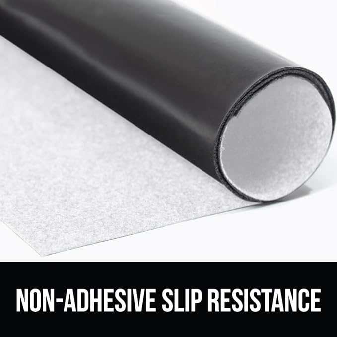 GORILLA GRIP LeakGuard Non-Adhesive Under Sink Mat for Kitchen Cabinet, Waterproof Quick Dry Shelf Liner, Durable Absorbent Felt Mats for Bathroom Sinks, Cabinets, Dresser, Easy to Trim, 24x24 White