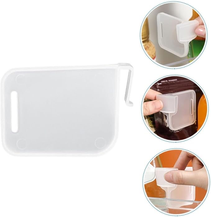 PRETYZOOM 24pcs Adjustable Plastic Refrigerator Divider Set White Fridge Compartment Organizer for Efficient Storage and Easy Access in Kitchen