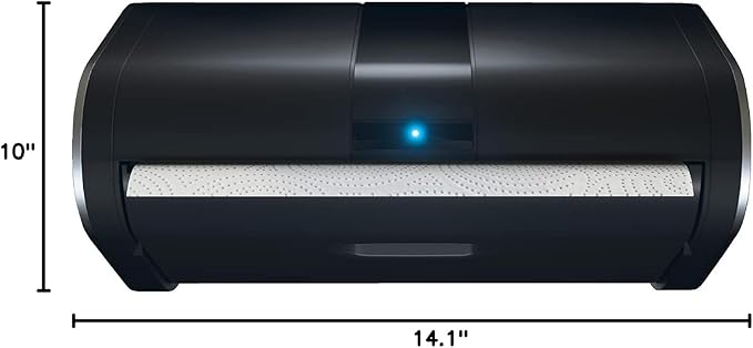 Innovia Automatic Paper Towel Dispenser. Touchless Technology. Works with Most Paper Towel Brands and Sizes. Dispenses The Number of Sheets You Need. Black, Under Cabinet Mounted.
