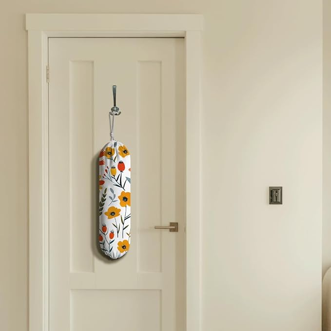 Beautiful Pattern Bag Holder, Plastic Bag Dispensers, Reusable Shopping Garbage Bags Carrier for Home, Kitchen, Traveling, Kitchen Housewarming Gifts, Gift for Grandma Mom