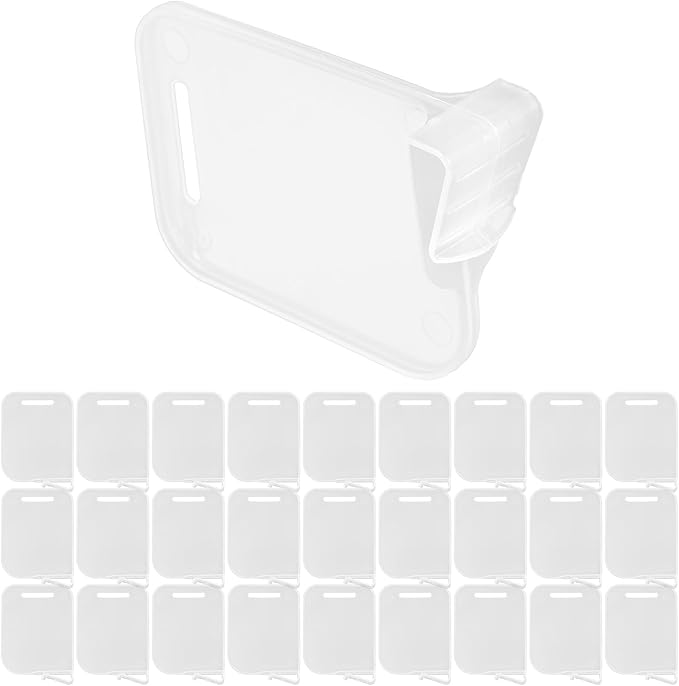 40Pcs Clear Fridge Divider Set Fridge Door Organizer Plastic Clip Dresser Drawer Refrigerator Seperators Adjustable Retractable Kitchen Storage Home Office Clear Multifunctional Supplies