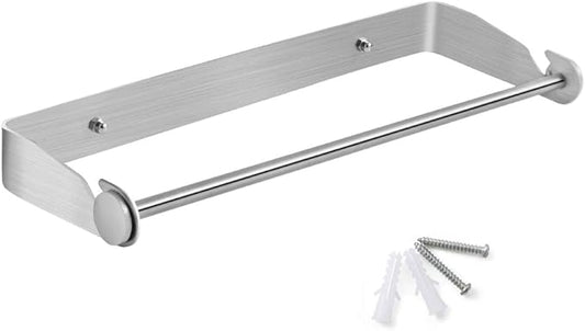 Under Cabinet Paper Towel Holder Wall Mount for Home Kitchen,Stainless Steel for Large Rolls-Brushed Nickel