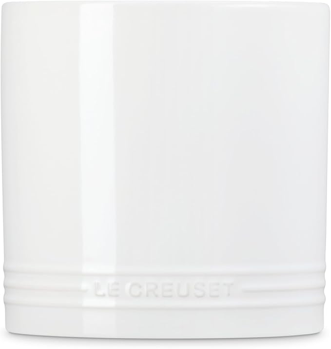 Le Creuset Stoneware Signature Utensil Crock, 2.7 qt., White