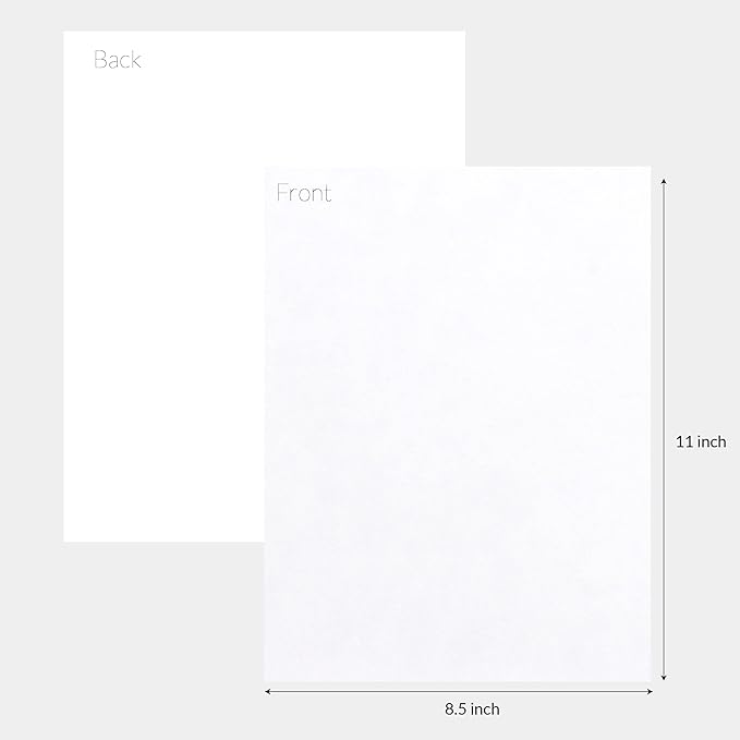 S.E.I Coconut Velvet Paper, Felt Fabric For Drawer and Jewelry Box Liner, 8.5" x 11" - 12 Sheets