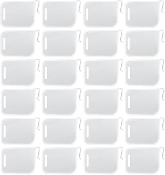 Beavorty 100 Pcs Refrigerator Side Door Partitions Fridge Drawer Dividers Adjustable Storage Organizer Clips for Daily Refrigerator Organization and Kitchen Storage