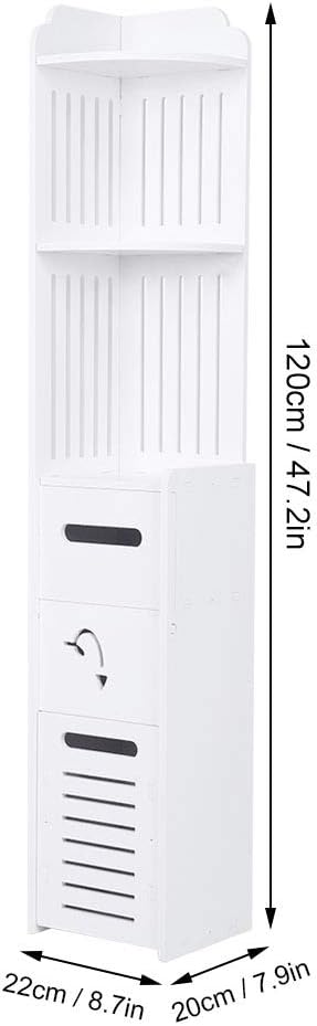 5 - Layer Vertical Storage Rack Cabinet Organizer, Multifunctional Kitchen Storage Rack Bathroom Stand Solutions - Space Saving, Waterproof Material, Ideal for Small Spaces