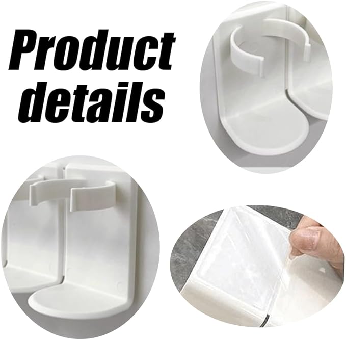 Spice Clips with Bottom Support, Spice Organization for Cabinet, Adhesive Spice Racks,Cosmetics Bottles Clips, Spice Gripper Clips for Wall Cabinet Door, Single Detachable, Holds 10 Jars