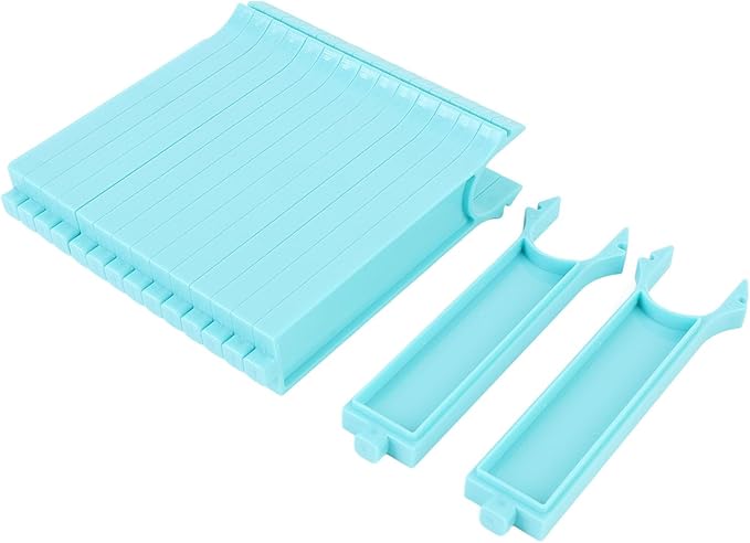 Asixxsix Baking Tray, Space Saving Sturdy Plastic Cooling Rack, Baking Sheet Dividers with Secure Clips for Vertical Storage and Cooling (Long 17-32in)