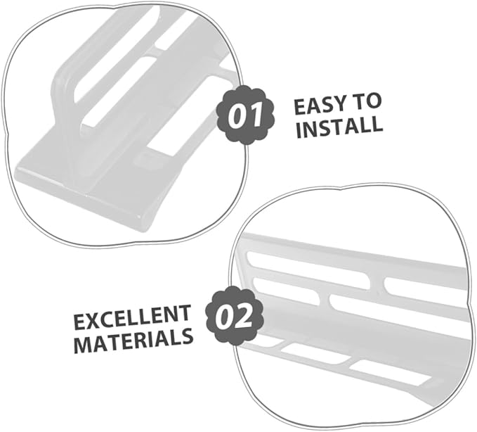 6pcs Adjustable Refrigerator Compartment Divider, Sturdy Plastic Fridge Shelf Organizer for Efficient Space Partition and Everyday Kitchen Storage