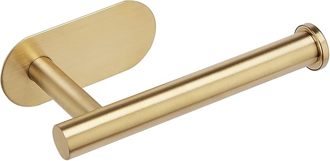 YUET Toilet Paper Holder Self Adhesive, Premium Thicken SUS304 Stainless Steel Rustproof Adhesive Toilet Roll Holder No Drilling for Bathroom, Kitchen, Washroom, Rv