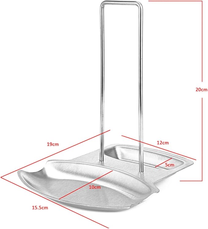 DOITOOL Stainless Steel Kitchen Utensil Rack with Lid and Spoon Stand Removable Organizer for Pots Pans and Cooking Utensils Easy-clean Stove-top Storage for Multi-tasking Cooking