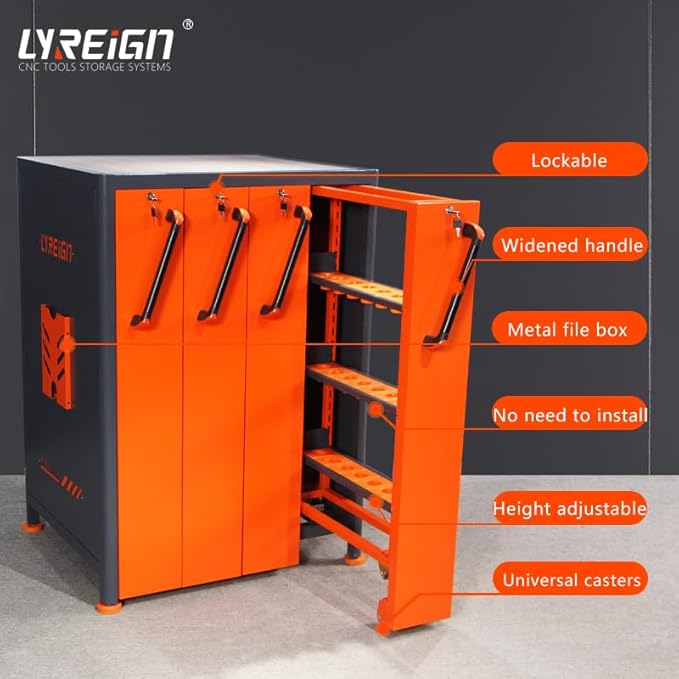 Large Capacity CNC Tool Holder Vertical Drawer Cabinet, Multi-Purpose CNC Tool Storage Cabinet, CNC Tool Storage Rack Equipment for Workers Warehouses Machining Centers