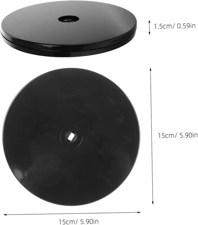 Healifty Rotating Turntable Organizer Lazy for Kitchen Pantry Storage Smooth- Round Tray Space-Saving Display for Spices Condiments and Accessories