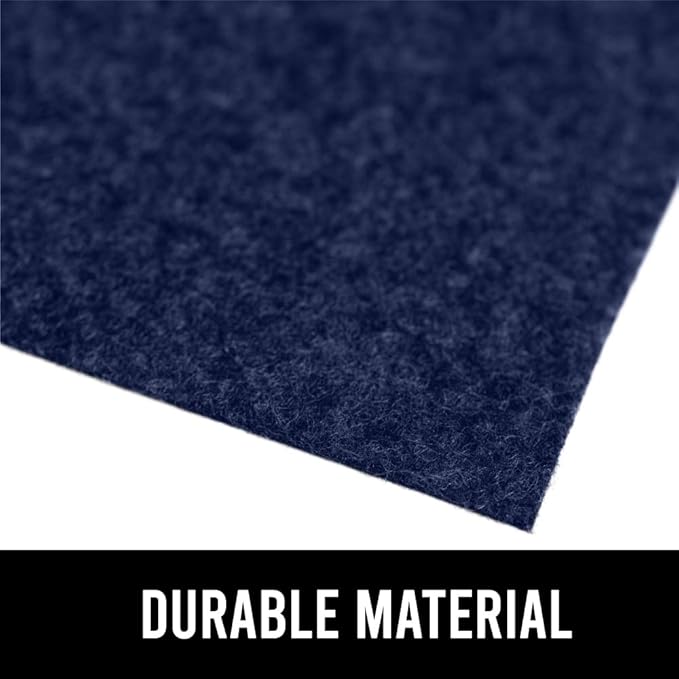 GORILLA GRIP LeakGuard Non-Adhesive Under Sink Mat for Kitchen Cabinet, 24x50, Waterproof Quick Dry Shelf Liner, Durable Absorbent Felt Mats for Bathroom Sinks, Cabinets, Dresser, Easy to Trim, Navy