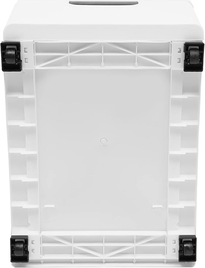 5 Drawers Stackable Storage Drawers Plastic Storage Drawers Collapsible Storage Bins Plastic Clothes Organizer Drawers Storage for Living Room,Bedroom,Office (White, 11.81" W)