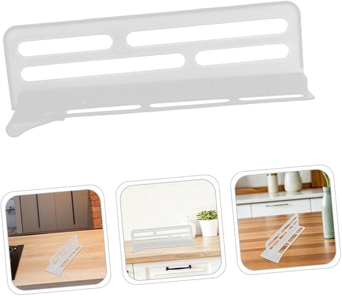 6pcs Refrigerator Dividers 26cm Adjustable Fridge Compartment Organizers Plastic Clip-on Food Separators for Home Kitchen Storage and Fridge Classification
