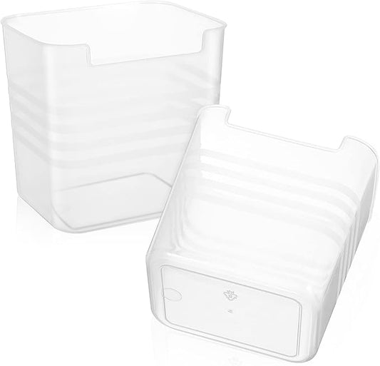 Garneck 2pcs Refrigerator Organizer Bins Design for Easy Access Food-Grade Material for Condiments Vegetables and Drinks Storage