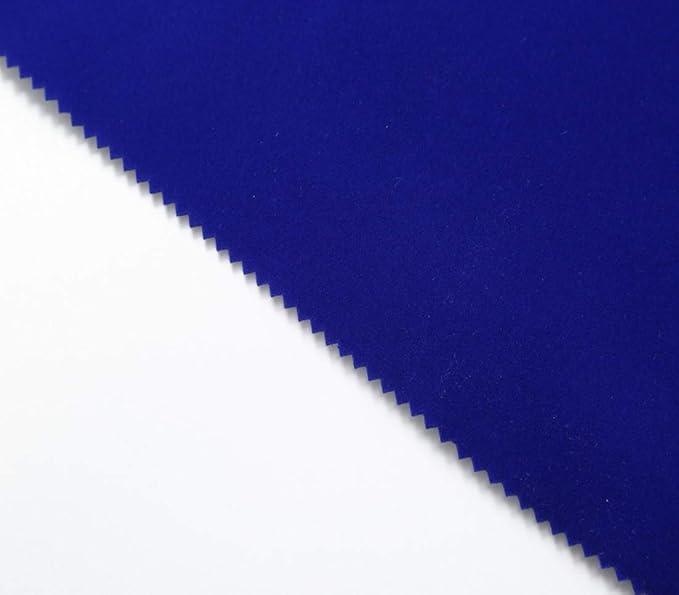 Self Adhesive Blue Velvet Flocking Liner for Jewelry Drawer Art Crafts DIY Project Velvet Fabric Peel and Stick Drawer Velvet Liner 17.7" x 78.7"