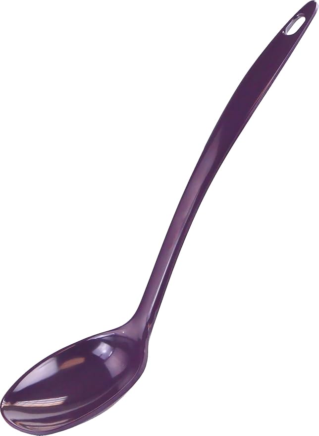 Reston Lloyd 6 Piece Kitchen Utensil Holder for kitchen counter, Utensils crock with Heat Resistant Spoon, Slotted Spoon, Ladle, Spatula BPA Free, Plum