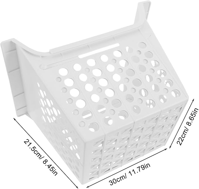 PRETYZOOM Expandable Freezer Organizer Basket Hanging Bin for Chest Freezer with Drainage Versatile Fridge Storage Maximize Vertical Space