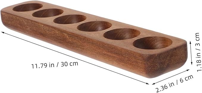 Wooden Egg Holder for Refrigerator Space-saving Egg Tray for Countertop Elegant Design Smooth Finish and Compact Kitchen Organizer