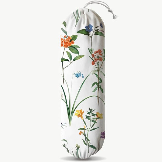 Spring Plastic Bag Holder, Flower Grocery Bags Storage Holder, Grocery Bag Organizer for Home Kitchen Pantry, Kitchen Housewarming Gifts for Women Family Hostess Friends Grandma Mom