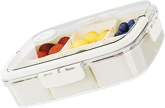 Fridge Storage Box Set with Handles Sturdy Clear Fridge with Lid Stackable Organizers for Kitchen Food Containers