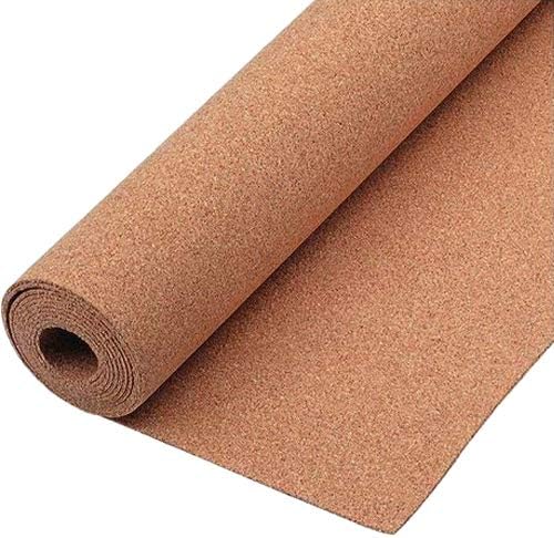 Natural Cork Board Textured Vinyl Wrap Underlayer Shelf Sheet Adhesive Roll Drawer Liner (17.8X 100ft Bulk Roll)